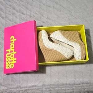 Charlotte Russe crochet wedges